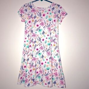 Girls floral swing dress